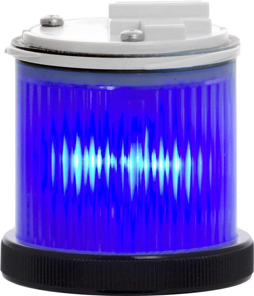SIRENA - MINITWS STY/FLASH LED fisso/lampeggiante regolabile allCLEAR IP66 V240AC ghiera NERA