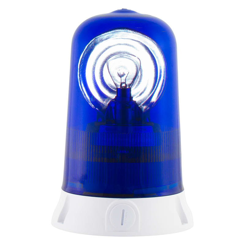 SIRENA - ROTALLARM S H1 luce lampada alogena luce rotante IP65 V12ACDC base GRIGIA