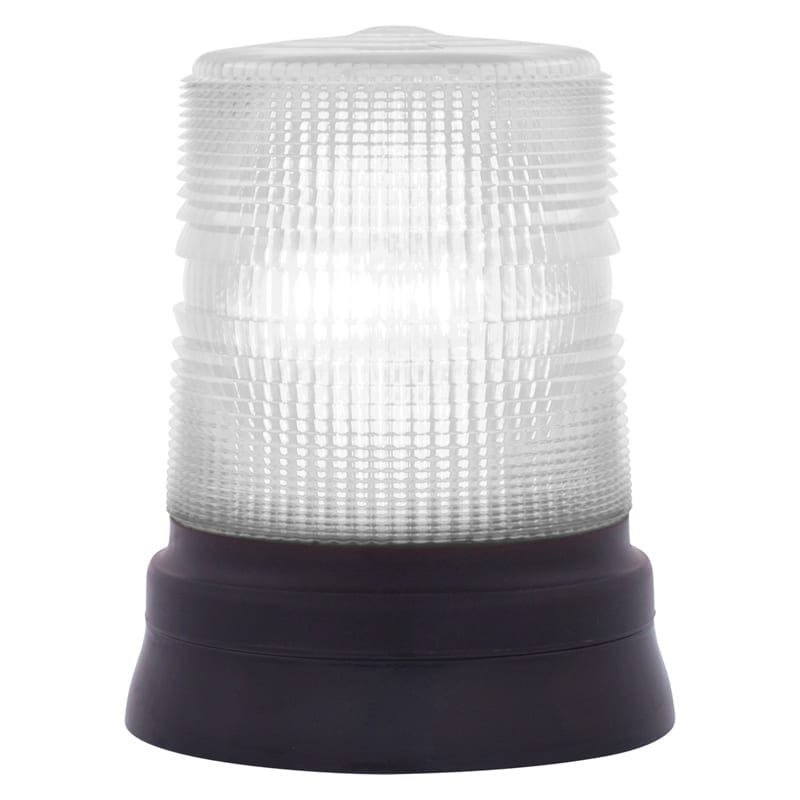 SIRENA - STR LED72 S led luce fissa/lampeggiante IP65 V240AC base piana NERA