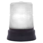 SIRENA - STR LED72 S led luce fissa/lampeggiante IP65 V240AC base piana NERA