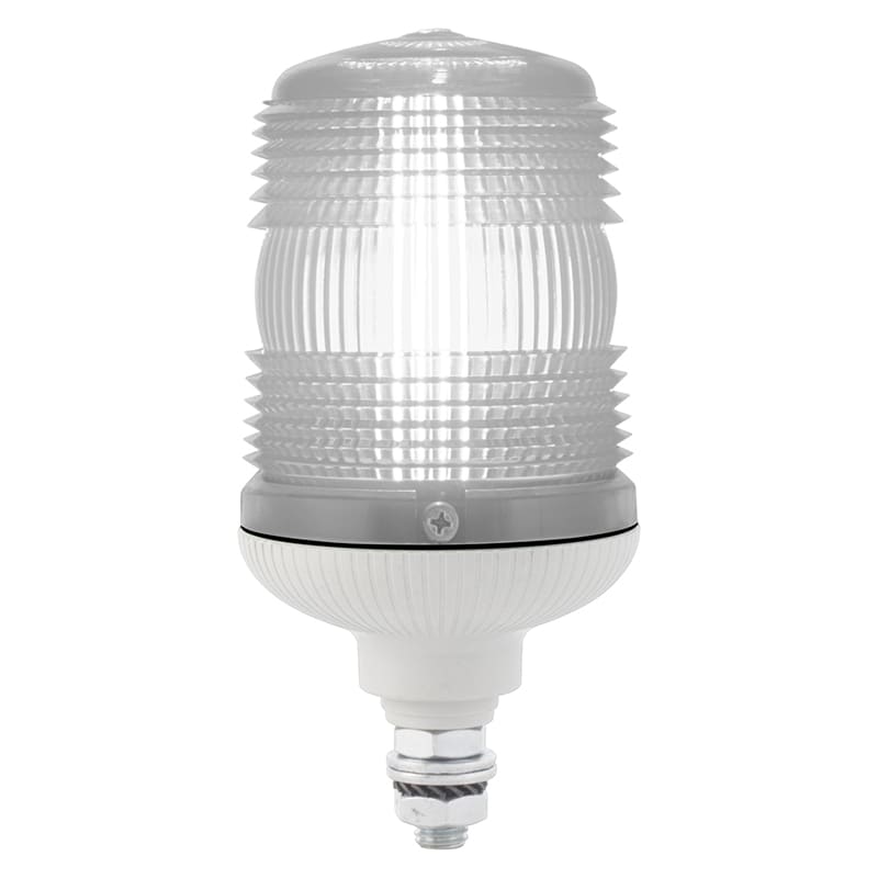 SIRENA - MINIFLASH STY P luce lampada ad incandescenza luce fissa IP54 V12/240ACDC base GRIGIA