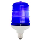 SIRENA - LUCE BLU lampada ad incandescenza luce fissa/lampeggiante IP54 base GRIGIA