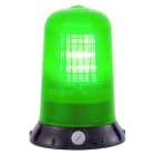 SIRENA - LUCE VERDE lampada ad incandescenza luce fissa/lampeggiante IP65 base NERA