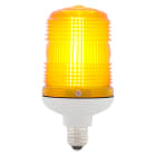 SIRENA - LUCE GIALLA lampada ad incandescenza luce fissa/lampeggiante IP54 base GRIGIA