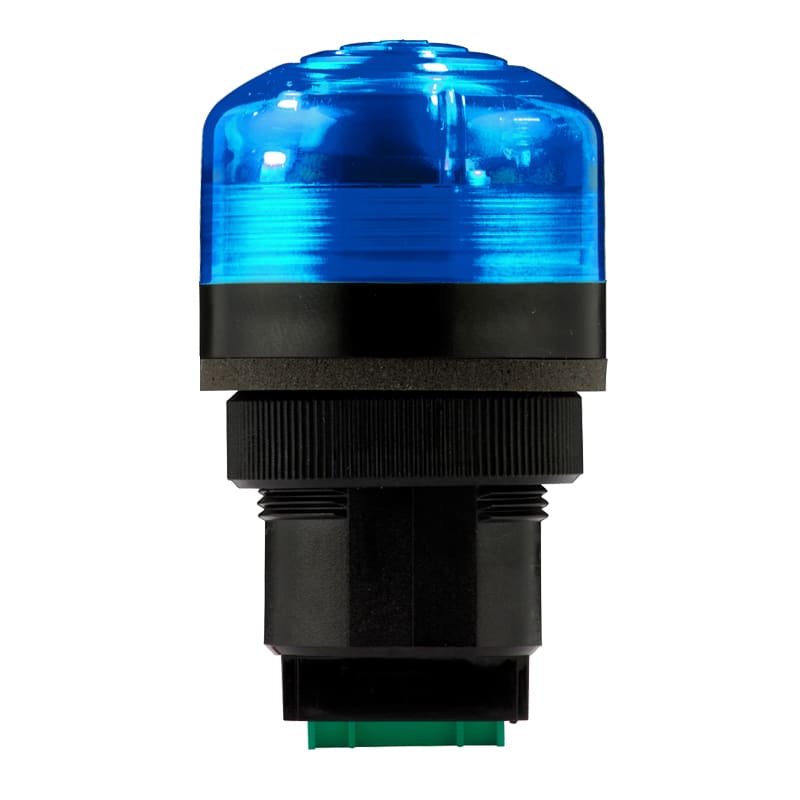 SIRENA - P40 A LED : buzzer luminoso blu - fissa/lampeggiante - 85dB - IP65 - 12/24VACDC