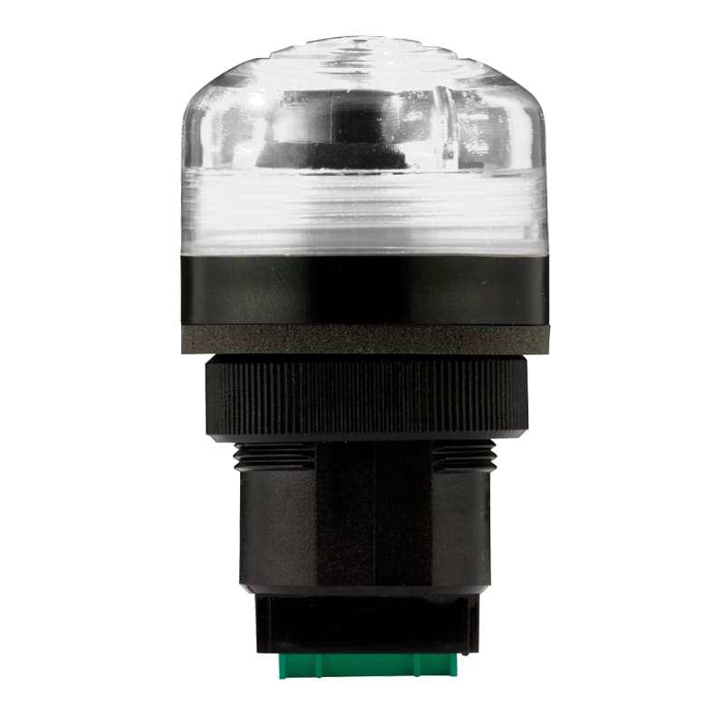 SIRENA - P40 A LED : buzzer luminoso bianco - fissa/lampeggiante - 85dB - IP65 - 48/240VAC
