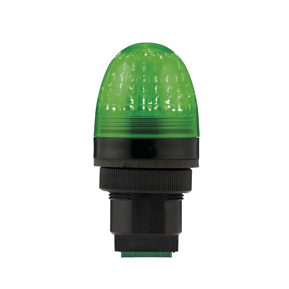 SIRENA - P40 S VERDE , luce a LED multifunzione, luce fissa, IP66, V12/24ACDC, base NERA