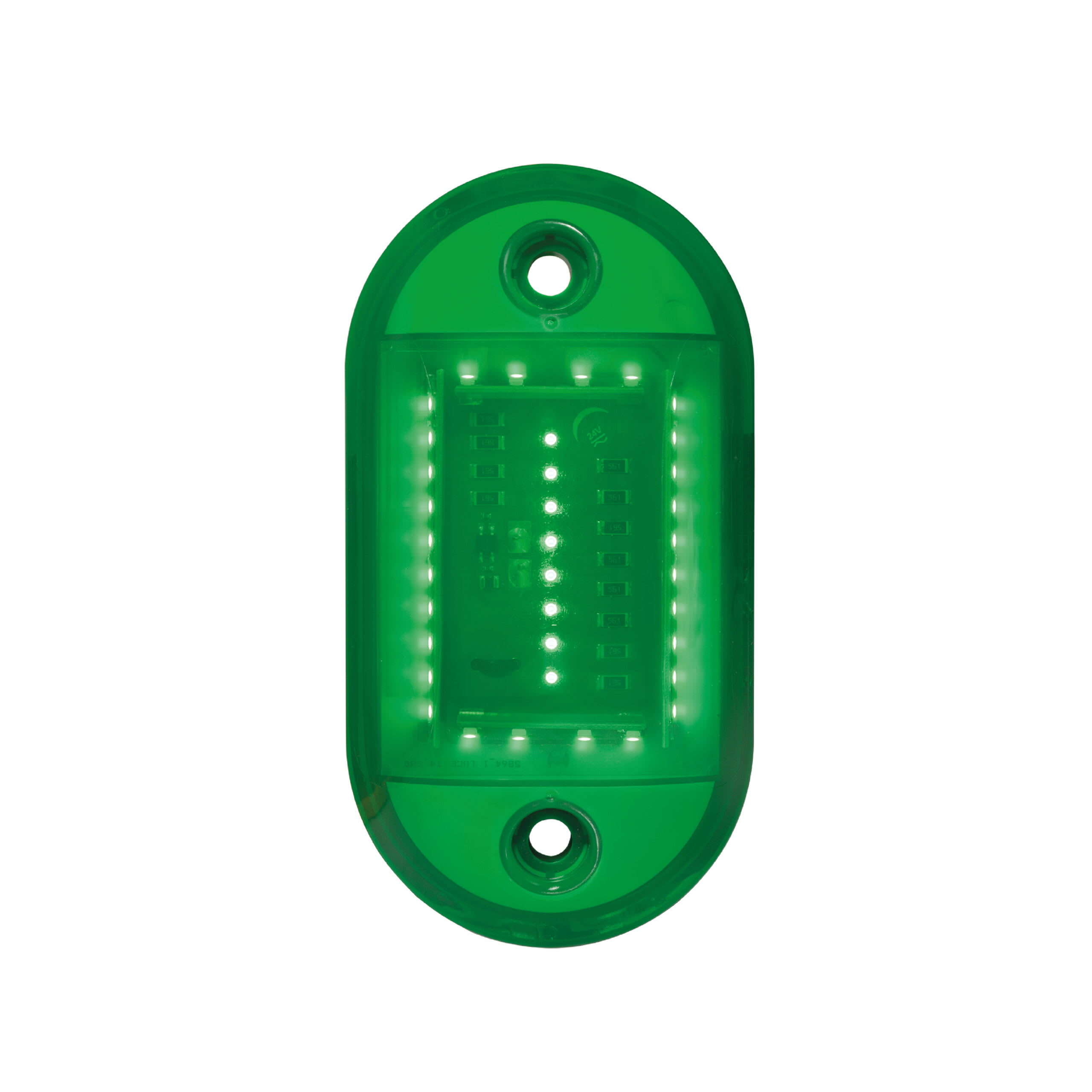 SIRENA - T4 LED VERDE, luce a flash a led, IP66, V24ACDC