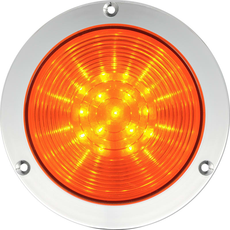 SIRENA - R4 LED, segnalazione prioritaria, luce fissa, IP66, V24ACDC, base cromata