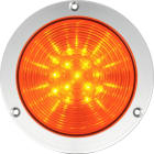 SIRENA - R4 LED, segnalazione prioritaria, luce fissa, IP66, V24ACDC, base cromata