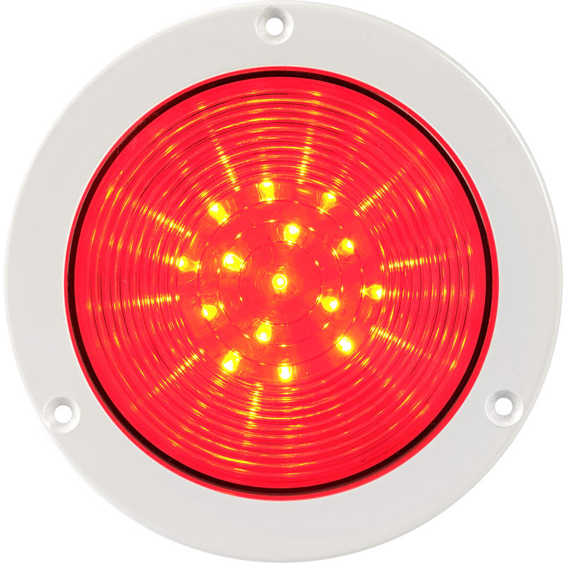SIRENA - R4 LED, segnalazione prioritaria, luce fissa, IP66, V24ACDC, base bianca