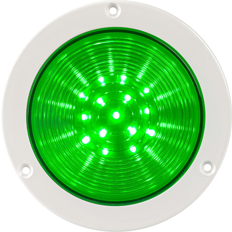 SIRENA - R4 LED, segnalazione prioritaria, luce fissa, IP66, V24ACDC, base bianca