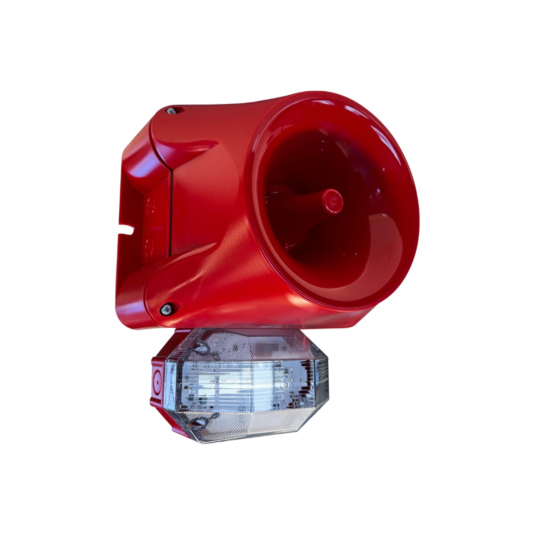 SIRENA - SE120 LED LT RED/WHI 12 24V AC/12 60V DC