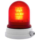 SIRENA - TYPE 200 Luce fissa/lampeggiante,a led rosso, IP55, V24ACDC, base grigia