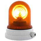 SIRENA - TYPE 200 arancione, luce rotante con lampada alogena, IP55, V12ACDC, base grigia