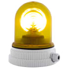 SIRENA - TYPE 200 giallo, luce rotante con lampada alogena, IP55, V110AC, base grigia