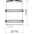 SIRENA - modulo acustico piezoelettrico GRIGIO 6 tonalit? 81dB IP54 V110/240AC