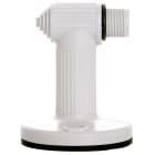 SIRENA - TWS DOUBLE WALL MOUNT (BP1), supporto laterale filettatura semplice, guarnizione toroidale alla base, GRIGIO