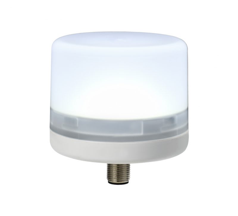 SIRENA - E-LITE : dispositivo di segnalazione LED bianco IP66 24VDC QC M12