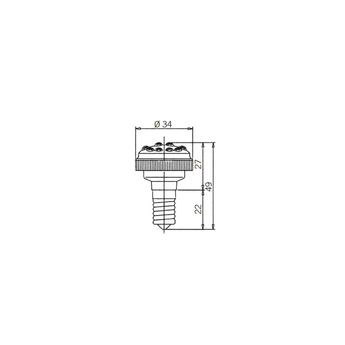 SIRENA - LD 145 F EXL E14 V24 DCAC6