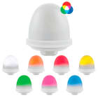 SIRENA - OVOLUX RGB : dispositivo di segnalazione luminoso a flash allCOLOR - 12/24VDAC - IP66 - grigio