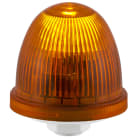 SIRENA - OVOLUX X R arancione, luce a flash, luce allo xeno, IP65, V24ACDC, base grigia