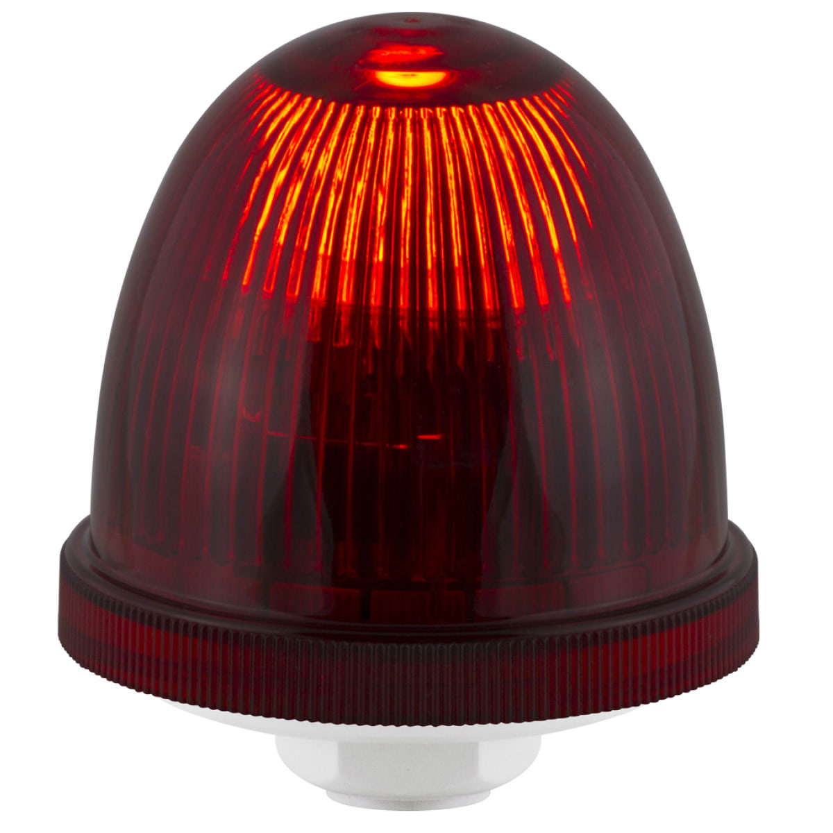 SIRENA - OVOLUX X R rosso, luce a flash, luce allo xeno, IP65, V24ACDC, base grigia