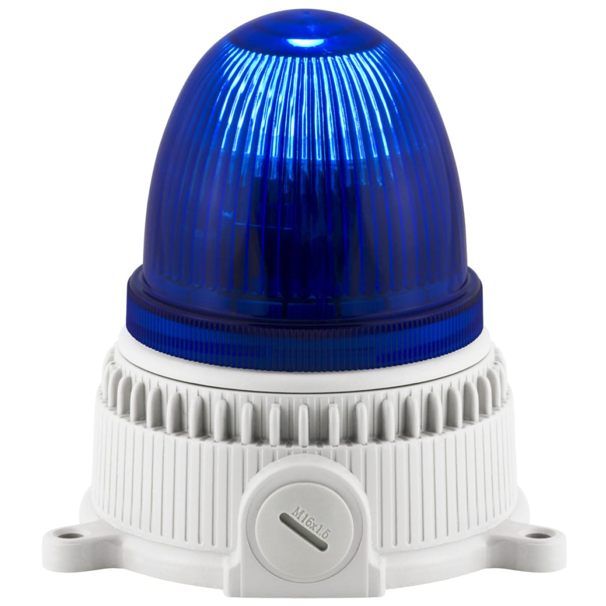 SIRENA - OVOLUX X M blu, luce a flash, luce allo xeno, IP65, V24ACDC, base grigia