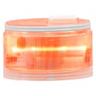 SIRENA - ELYPS : modulo luminoso LED arancione - luce fissa - lente trasparente -12V