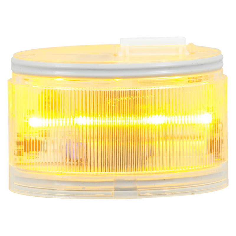 SIRENA - ELYPS : modulo luminoso LED giallo - luce fissa - lente trasparente -12V 32455