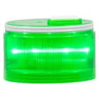 SIRENA - ELYPS : modello luminoso LED verde - luce fissa - lente colorata - 12V