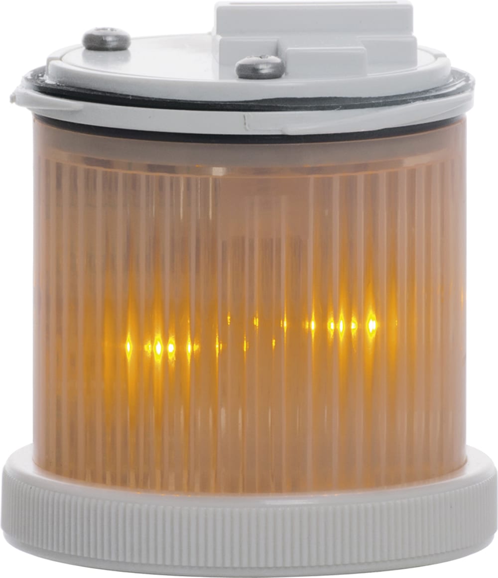 SIRENA - MINITWS STY/FLASH LED fisso/lampeggiante regolabile allCLEAR IP66 V24ACDC ghiera GRIGIA