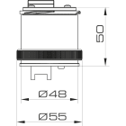 SIRENA - MINITWS STY/FLASH LED fisso/lampeggiante regolabile allCLEAR IP66 V240AC ghiera GRIGIA