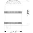 SIRENA - TWS SOUNDER A+ GRIGIO magnetodinamico 16 tonalit? 95db IP65 V12/240AC