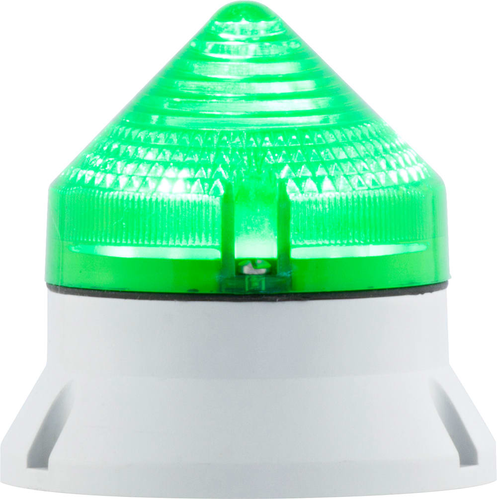 SIRENA - CTL600 STY/FLASH , luce fissa/lampeggiante, IP54, V12/48DC, diam 60mm, base grigia