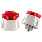 SIRENA - buzzer acustico-luminoso 3 suoni (continuo/intermittente lento/veloce) 85db IP55 38030