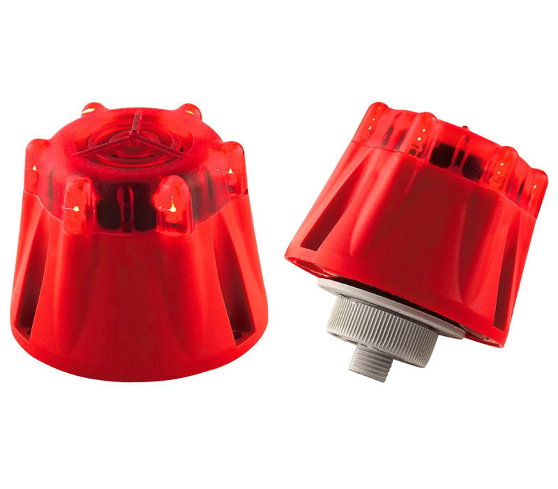 SIRENA - buzzer acustico-luminoso 3 suoni (continuo/intermittente lento/veloce) 85db IP55