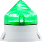 SIRENA - CTL600 LED , luce fissa/lampeggiante, IP54, V12/24ACDC, diam 60mm, base grigia