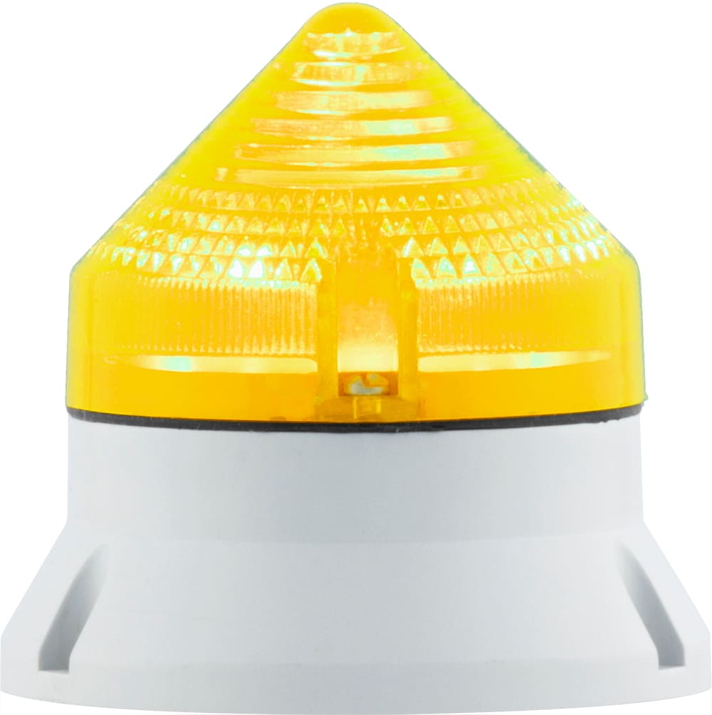SIRENA - CTL600 LED , luce fissa/lampeggiante, IP54, V90/240AC, diam 60mm, base grigia