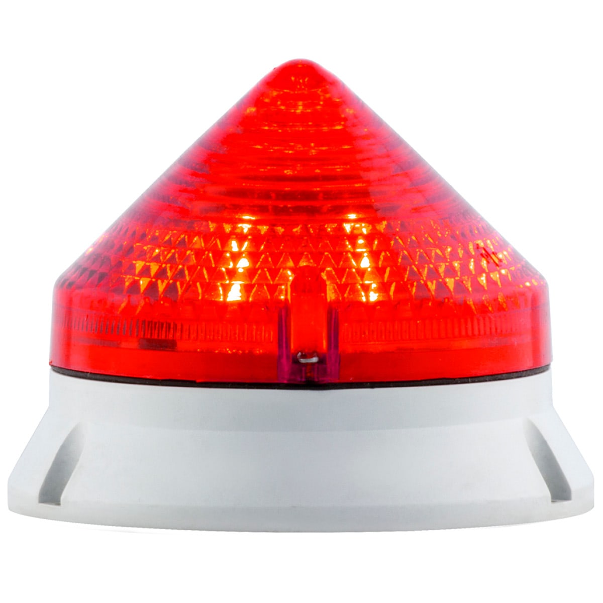 SIRENA - CTL900 LED , luce fissa/lampeggiante, IP54, V90/240AC, diam 90mm, base grigia