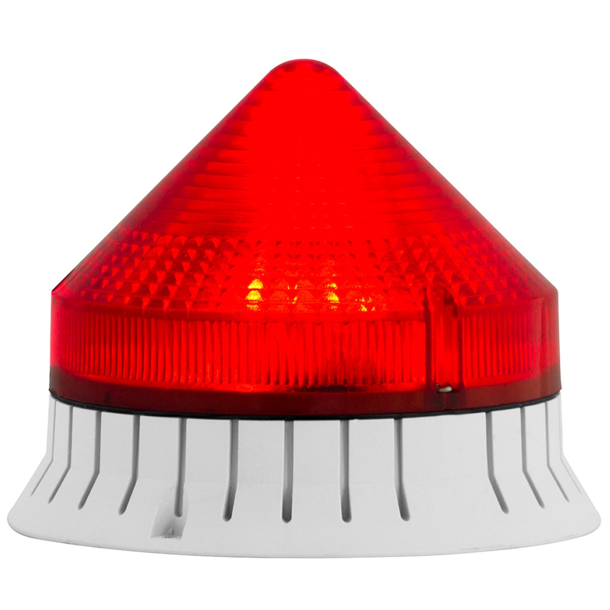 SIRENA - CTL1200 LED , luce fissa/lampeggiante, IP54, V90/240AC, diam 120mm, base grigia