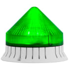 SIRENA - CTL1200 LED , luce fissa/lampeggiante, IP54, V90/240AC, diam 120mm, base grigia