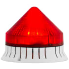 SIRENA - ACUSTICA rosso fisso/lampeggiante suono continuo/intermittente 74db IP30 diam 120mm