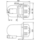SIRENA - CELERE sirena elettromeccanica medie dimensioni suono lineare 110db IP43 V240ACDC