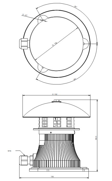 SIRENA - MINICELEREST sirena elettromeccanica piccola suono lineare 101db IP43 V24ACDC