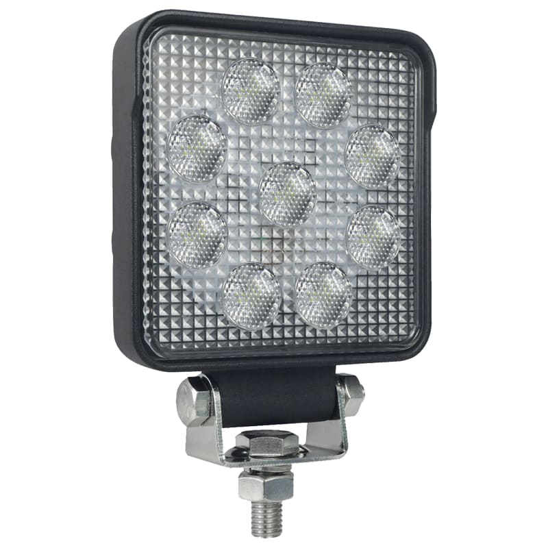 SIRENA - LED WORK LAMP 15W 9LED V10/30DC BK 44005