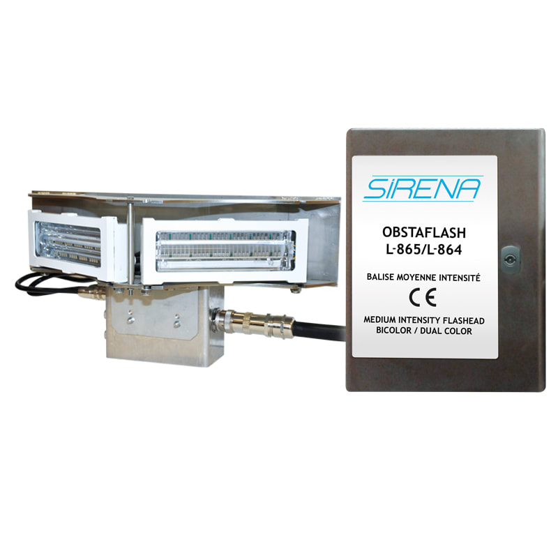 SIRENA - KIT OBSTAFLASH 3X120 L-864+L-865/B+A 48VDC