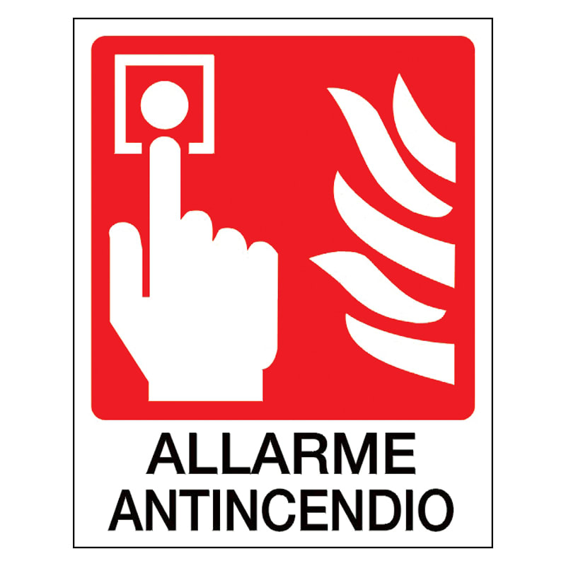 SIRENA - CARTELLO INCENDIO