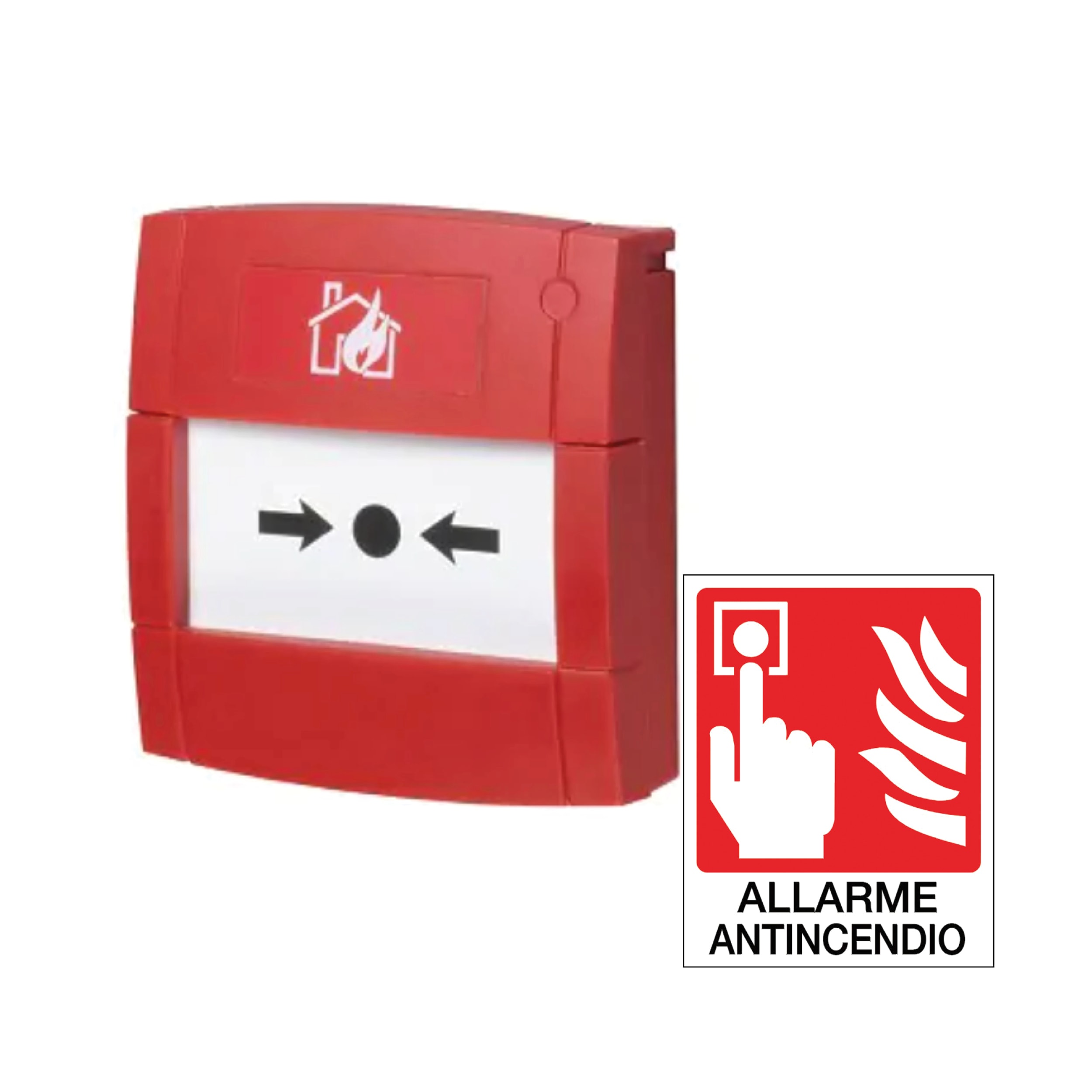 SIRENA - PULSANTE INCENDIO IP24
