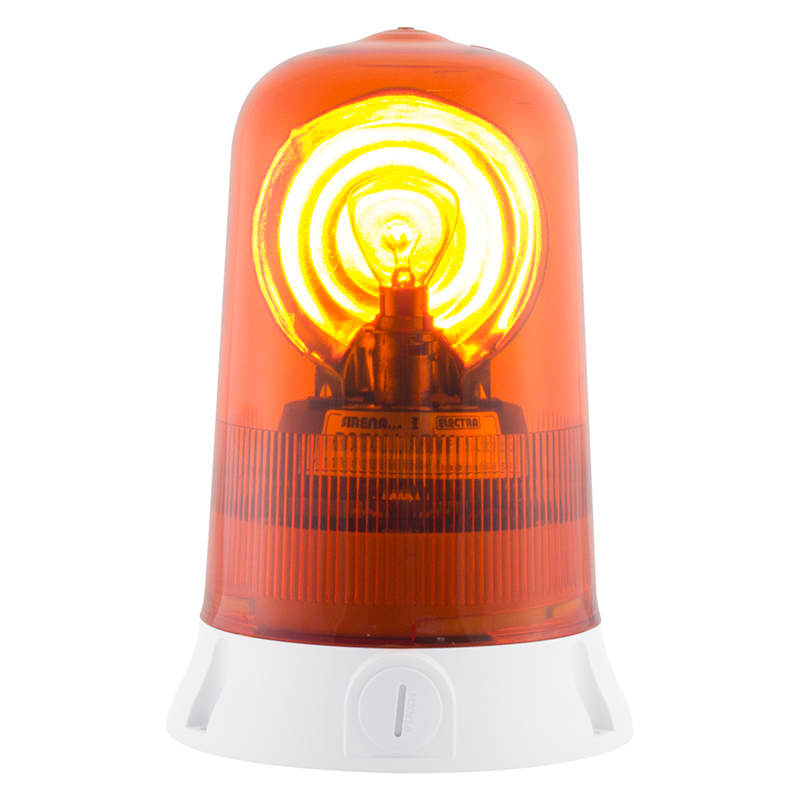 SIRENA - ROTALLARM S luce lampada ad incandescenza luce rotante IP65 V24ACDC base GRIGIA 63014